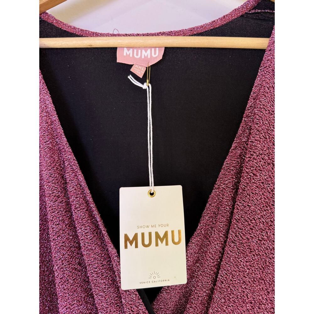 Show Me Your Mumu Kimora Mini Dress Pink Shimmy Shine NWT XXL - Picture 3 of 6